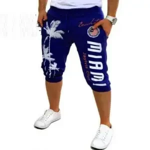 Navy blue Mans Comfortable 3 qater Pants