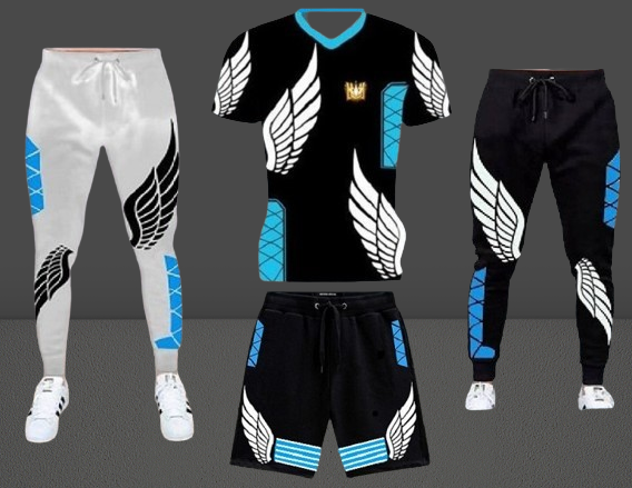 T-Shirt & Trouser 4 Pice Combo Set {Full Trouser 2 pice + T-Shirt 1 pice + half pan 1 Picet