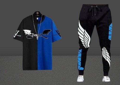 Stylist New Printed  Haf Sleeve T-Shirt Full Pant( Set )For Men