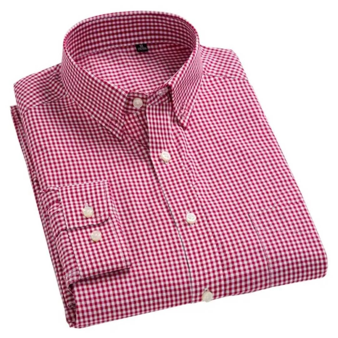 Men's Formal Check Shirts Fashionable Long Sleeve Smart Looking Fashion Shirts