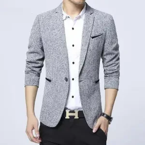 Synthetic Casual Blazer For Men