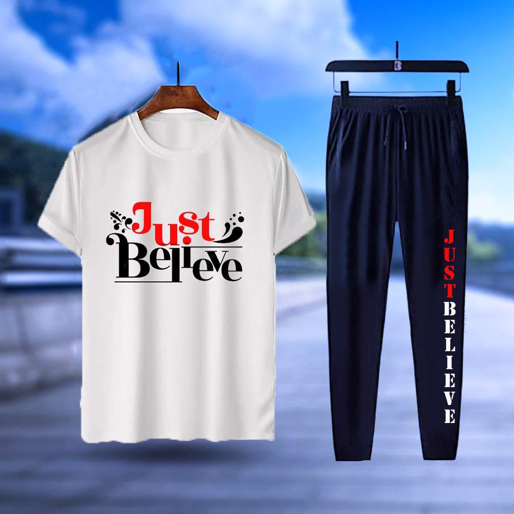Stylist New Printed Haf Sleeve T-Shirt Full Pant( Set )For Men