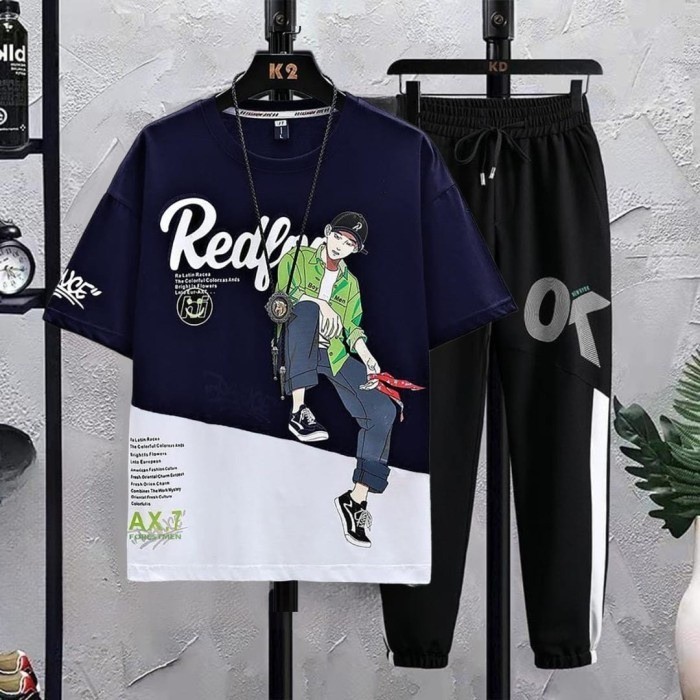 Stylist New Printed  Haf Sleeve T-Shirt Full Pant( Set )For Men